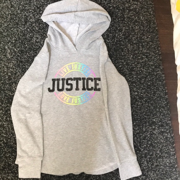 justice logo hoodie